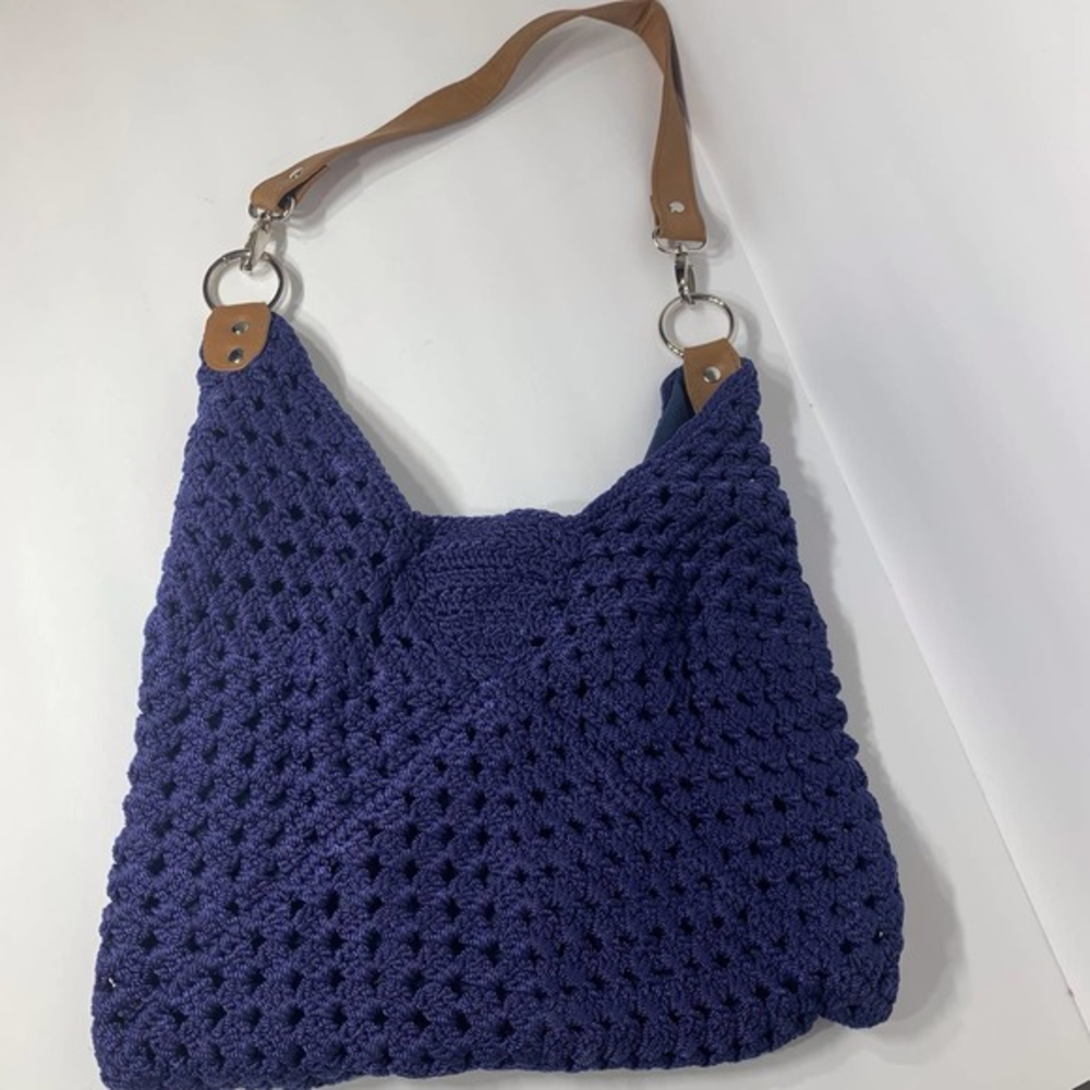 EUC Sonoma Navy Blue Shoulder Hobo Bag Purse